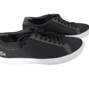 Lacoste Mens L.12.12 Lightweight 118 Cam Shoes Black Low Top Fashion Sneakers
